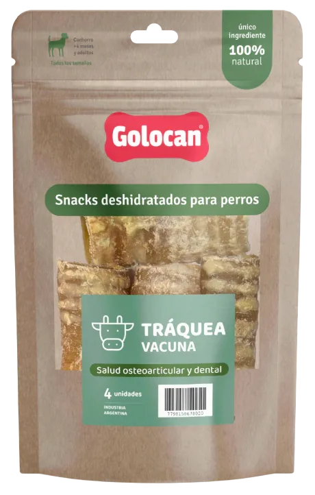 GOLOCAN CHIPS DE TRÁQUEA VACUNA DESHIDRATADA 65GR.