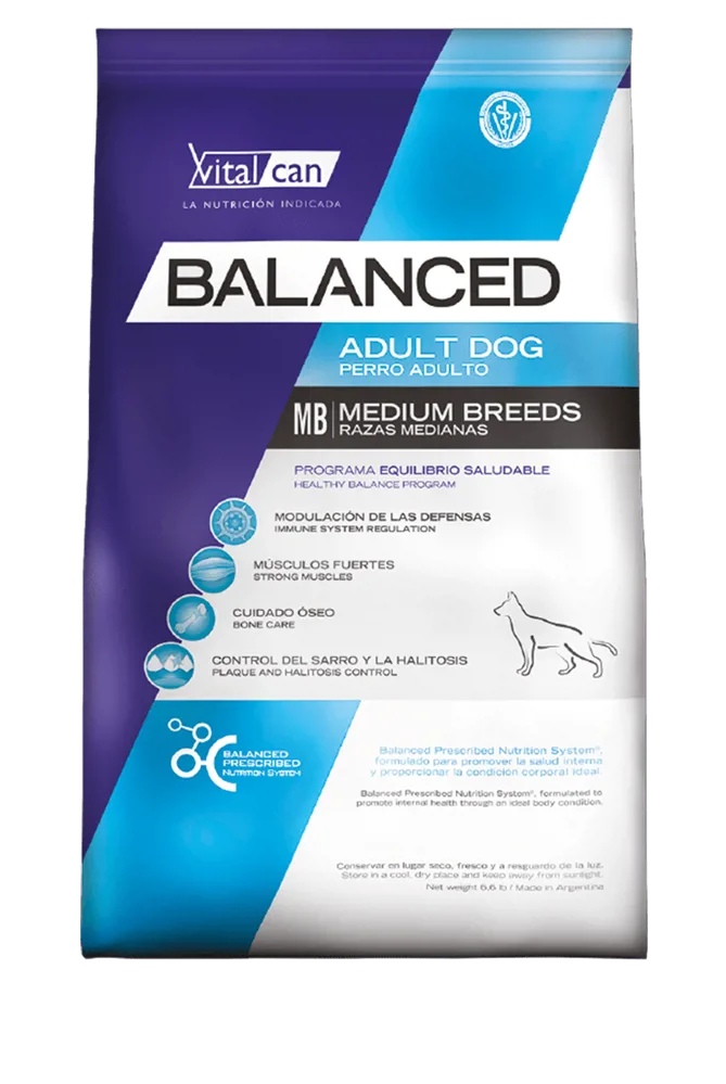 BALANCED PERRO ADULTO RAZA MEDIANA 12KG