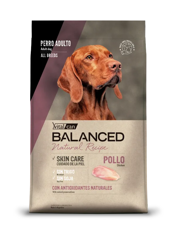 BALANCED NATURAL RECIPE PERRO ADULTO POLLO 15KG