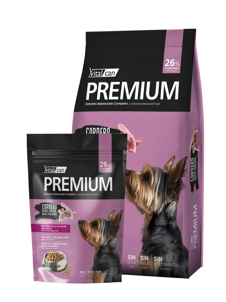 VITALCAN PREMIUM CORDERO RAZAS PEQUEÑAS X 20 KG