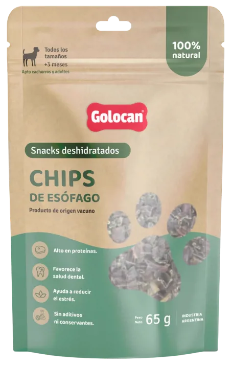 GOLOCAN CHIPS DE ESÓFAGO DESHIDRATADO 65GR.