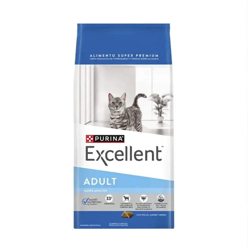 EXCELLENT ADULT CAT CON POLLO Y ARROZ 3KG