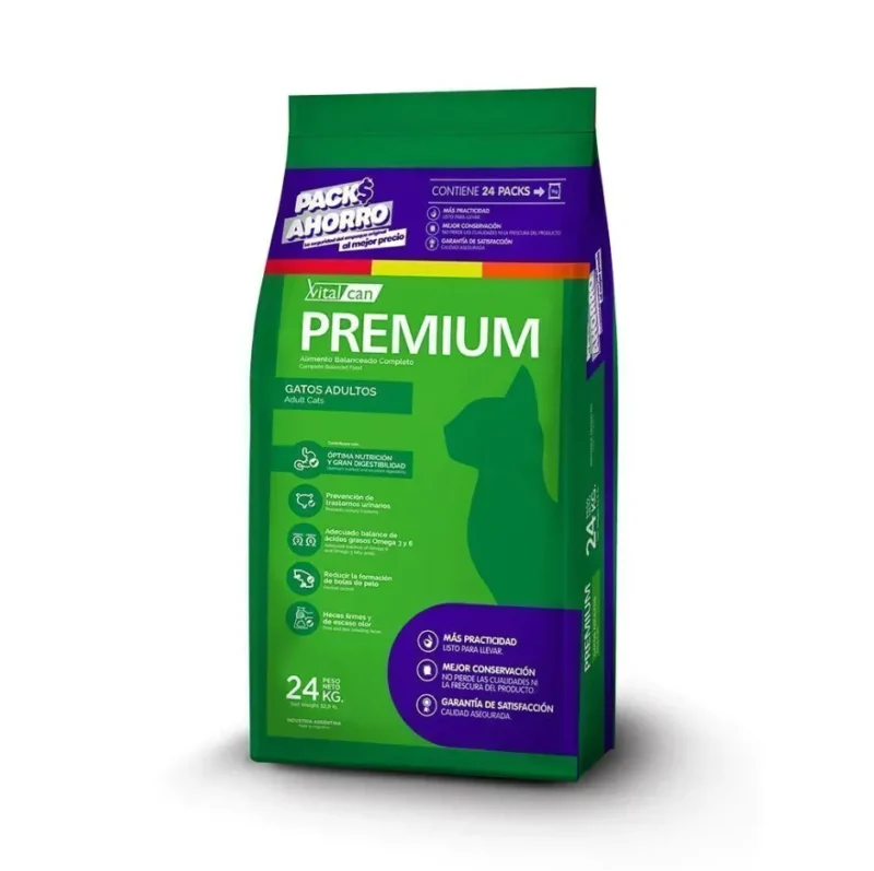 PREMIUM GATO ADULTO SAFETY PACK X 24 KG.
