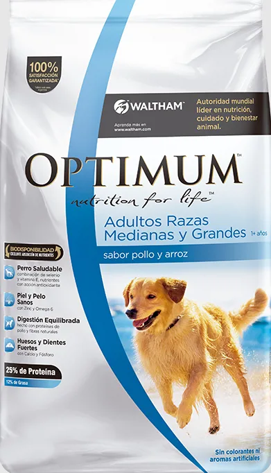 OPTIMUM ADULTO MED/GDE 15 KG