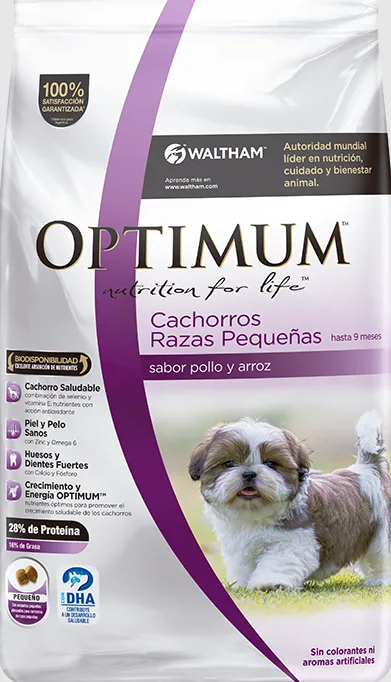 OPTIMUM CACHORRO RAZAS PEQUEÑAS 3 KG