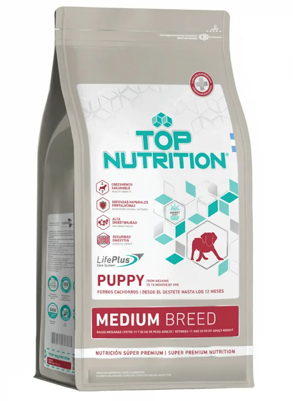 TOP NUTRITION CACHORRO RAZAS MEDIANAS 15 KG
