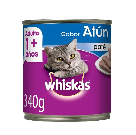 LATA WHISKAS GATO ADULTO ATUN X 340 GR