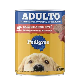 LATA PEDIGREE ADULTO CARNE X 340 GR