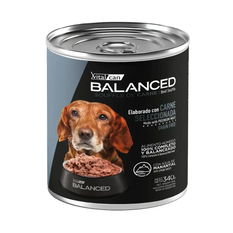 LATA BALANCED PERRO SENIOR CARNE X 340 GR