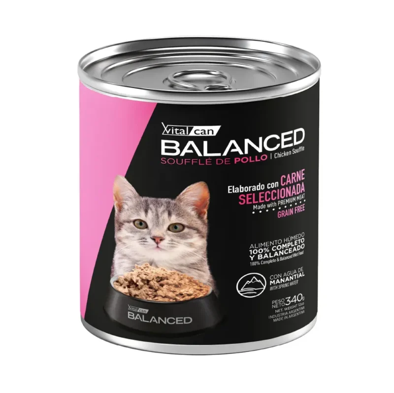 LATA BALANCED GATO CACHORRO POLLO X 340 GR