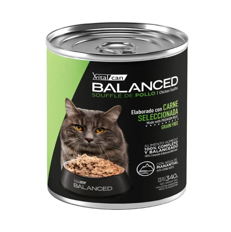 LATA BALANCED GATO CASTRADO POLLO X 340 GR