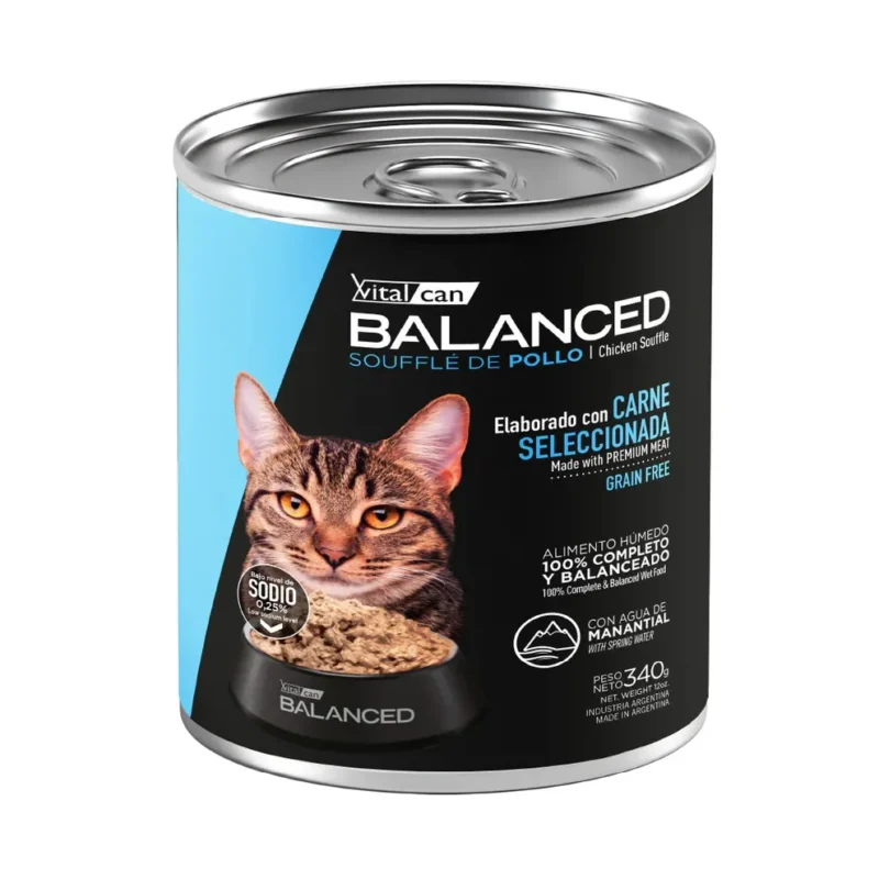 LATA BALANCED GATO ADULTO POLLO X 340 GR