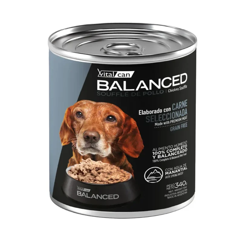 LATA BALANCED PERRO SENIOR POLLO X 340 GR