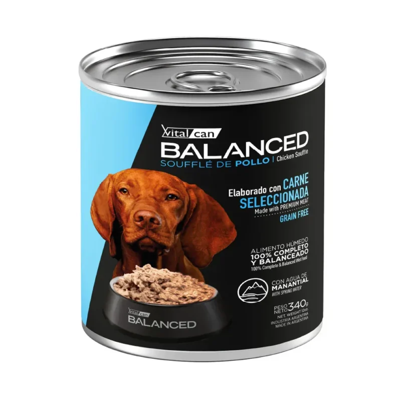 LATA BALANCED PERRO ADULTO POLLO X 340 GR