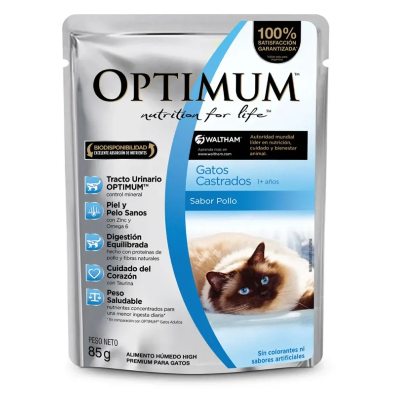 POUCH OPTIMUM GATO CASTRADO POLLO