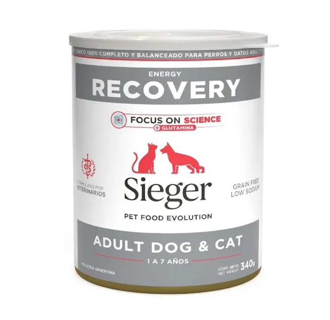 LATA SIEGER RECOVERY PARA PERROS Y GATOS X 340 GR