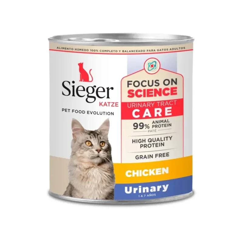 LATA SIEGER GATO URINARY POLLO X 340 GR