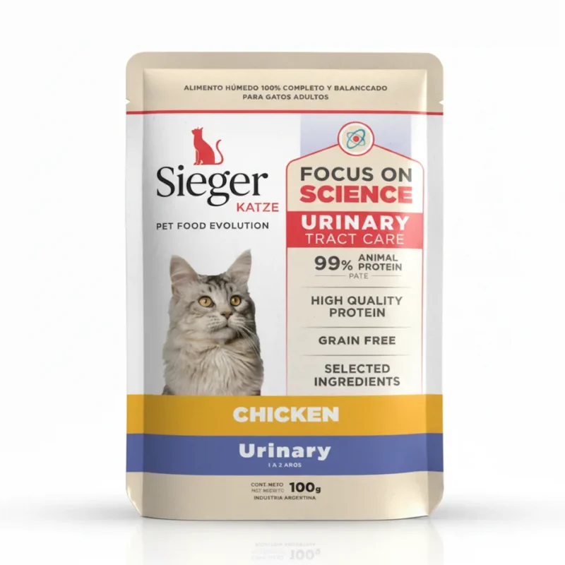 POUCH SIEGER GATO URINARY POLLO