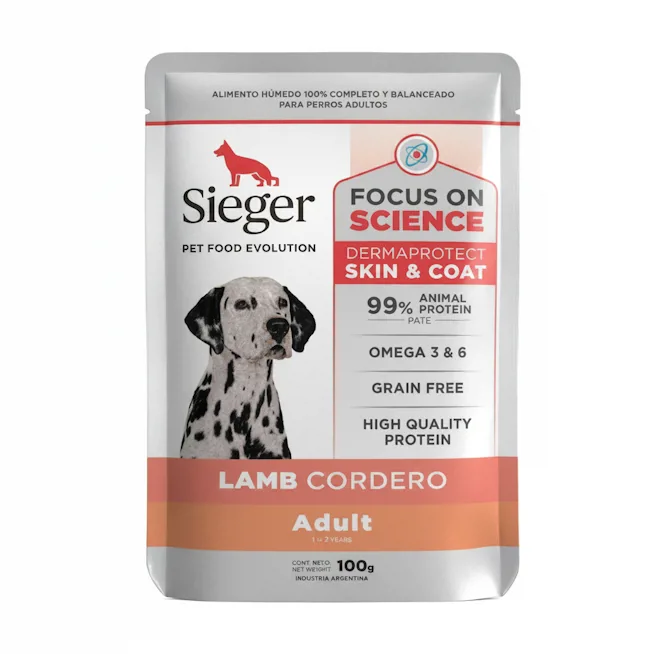 POUCH SIEGER PERRO DERMAPROTECT CORDERO