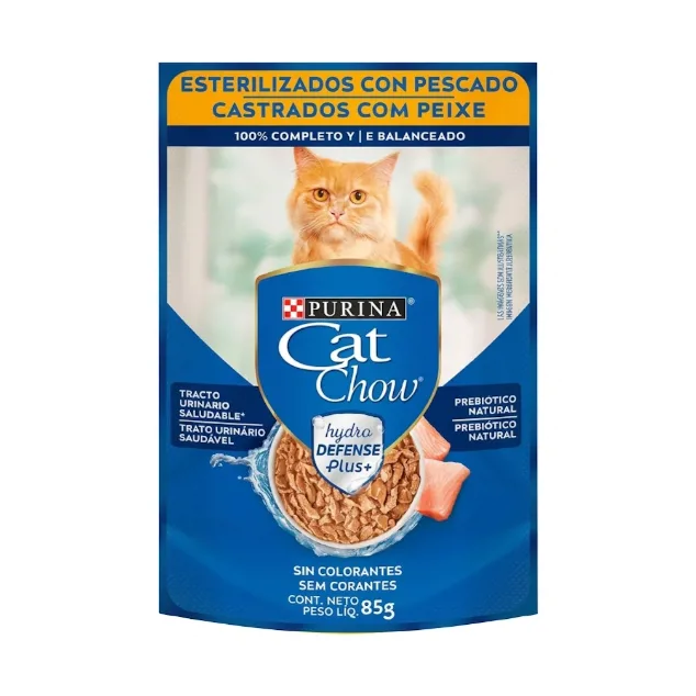 POUCH CAT CHOW ESTERILIZADO PESCADO