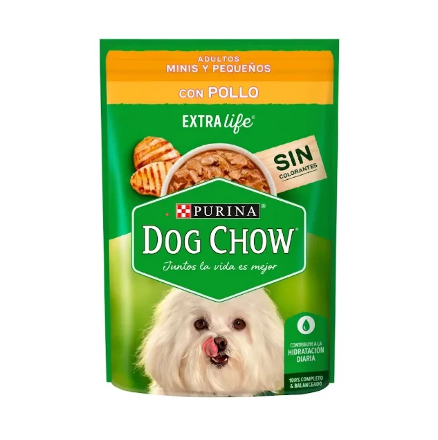 POUCH DOG CHOW ADULTO RAZAS PEQUEÑAS POLLO