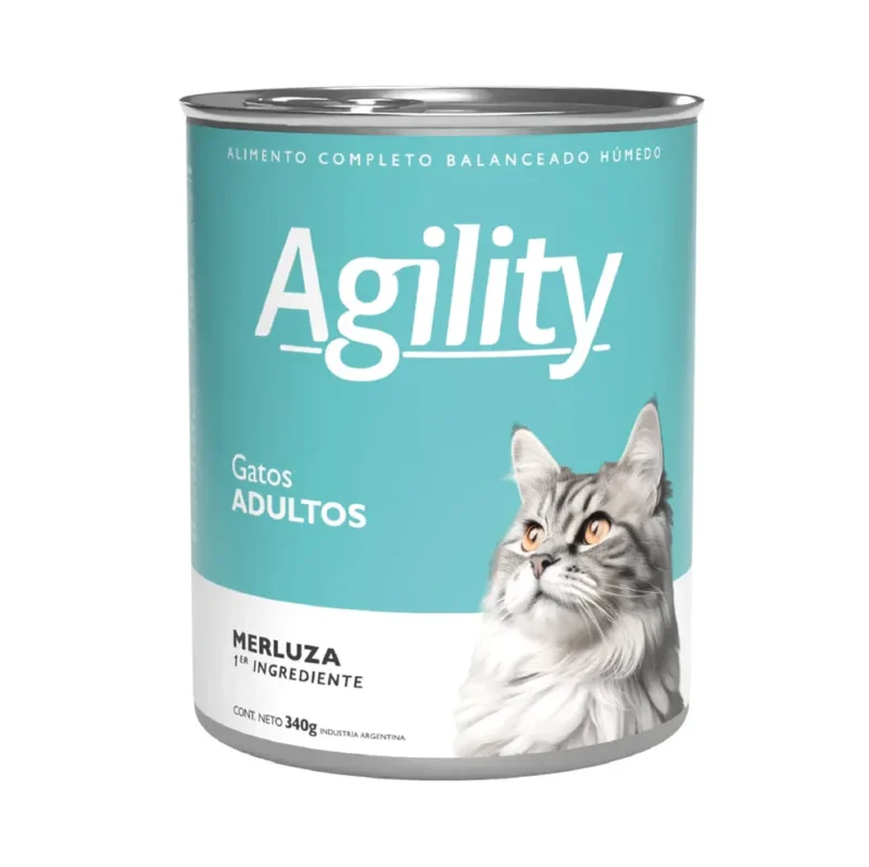 LATA AGILITY GATO ADULTO MERLUZA X 340 GR