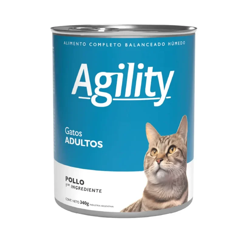 LATA AGILITY GATO ADULTO POLLO X 340 GR