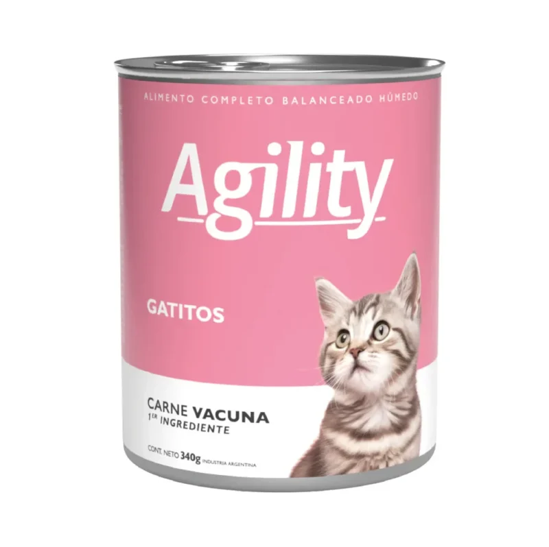 LATA AGILITY GATO CACHORRO CARNE X 340 GR