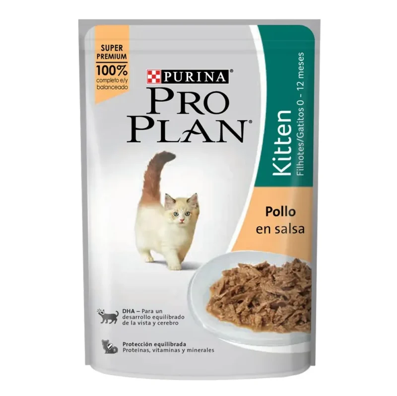 POUCH PRO PLAN GATO CACHORRO POLLO