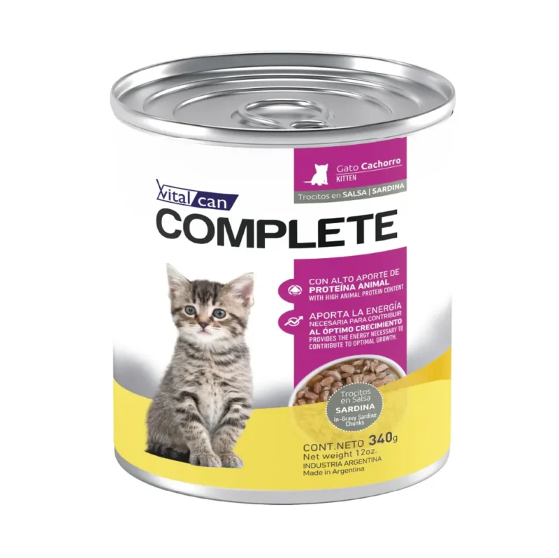 LATA COMPLETE GATO CACHORRO SARDINA X 340 GR