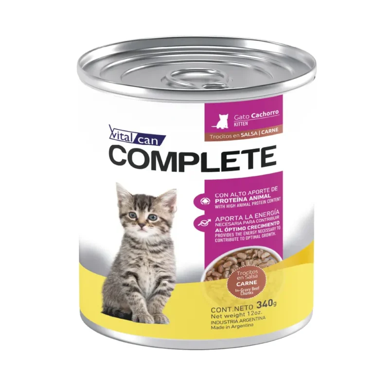 LATA COMPLETE GATO CACHORRO CARNE X 340 GR