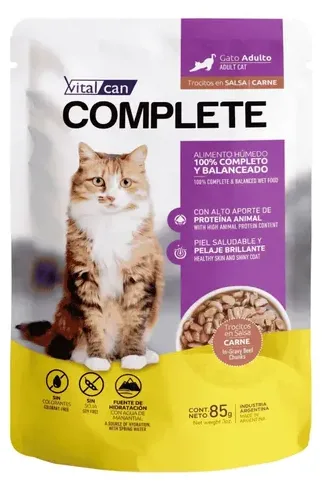 POUCH COMPLETE GATO ADULTO CARNE