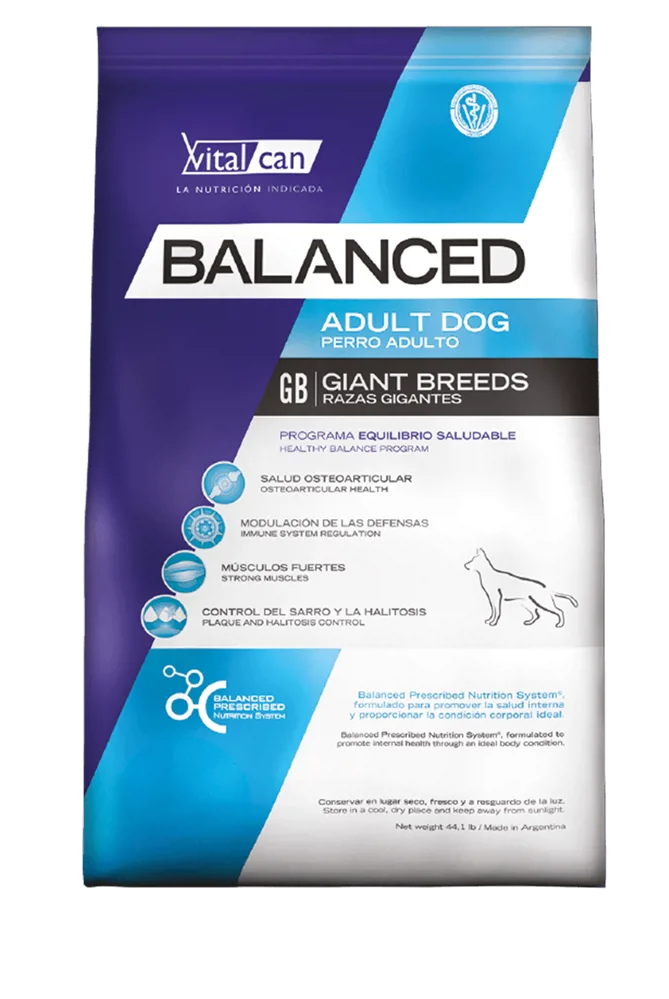 BALANCED PERRO ADULTO RAZA GIGANTE 20KG