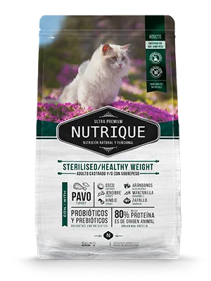 NUTRIQUE YOUNG ADULT CATSTERIL./H. WEIGHT X 7,5 KG