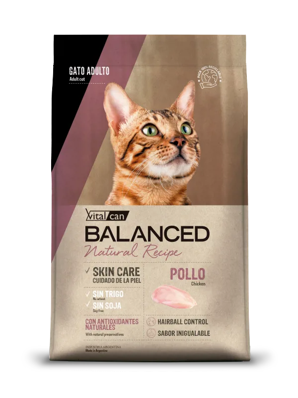 BALANCED NATURAL RECIPE GATO ADULTO POLLO 15KG