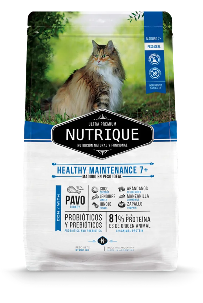 NUTRIQUE ADULT 7+ CAT HEALTHY MAINTENANCE X 2 KG