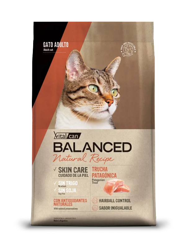 BALANCED NATURAL RECIPE GATO ADULTO TRUCHA PATAGONICA 15KG