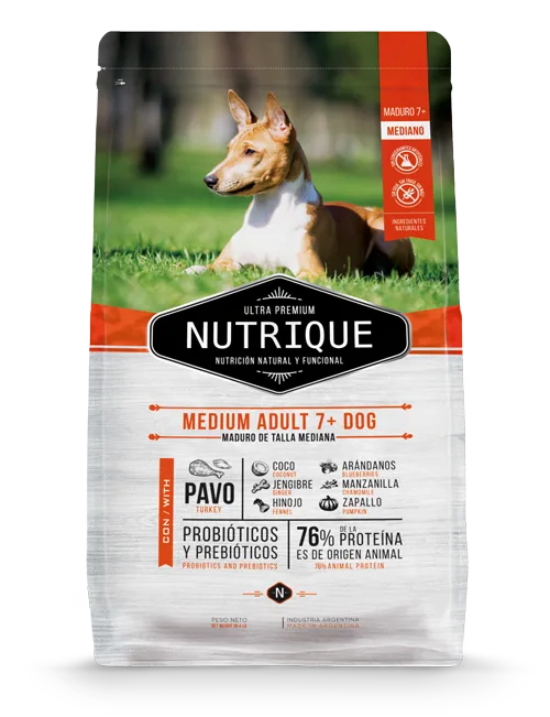 NUTRIQUE MEDIUM ADULT 7+ DOG X 12KG