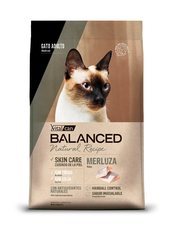 BALANCED NATURAL RECIPE GATO ADULTO MERLUZA 7,5KG