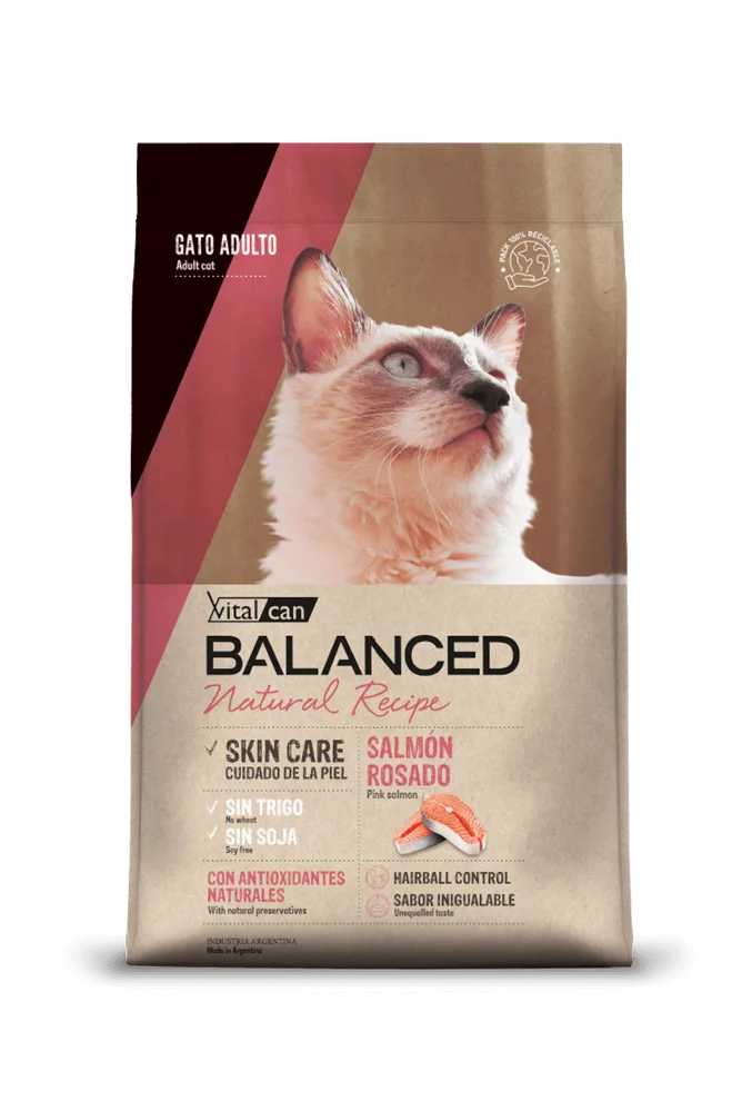 BALANCED NATURAL RECIPE GATO ADULTO SALMÓN 15KG
