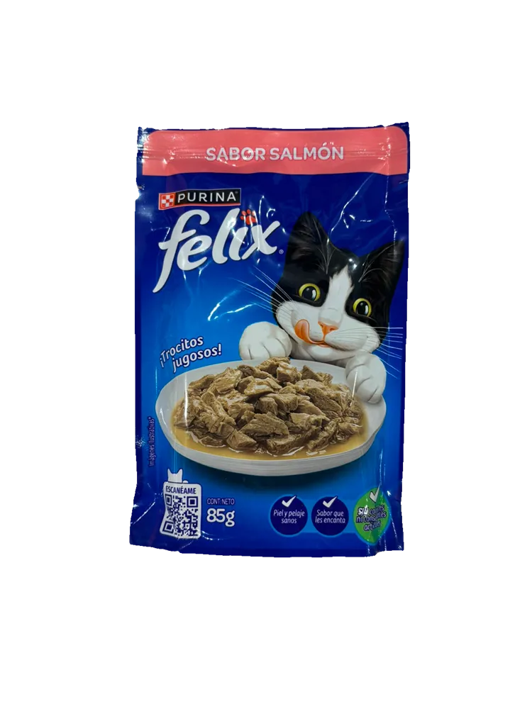 POUCH FELIX SALMON X 85 GR