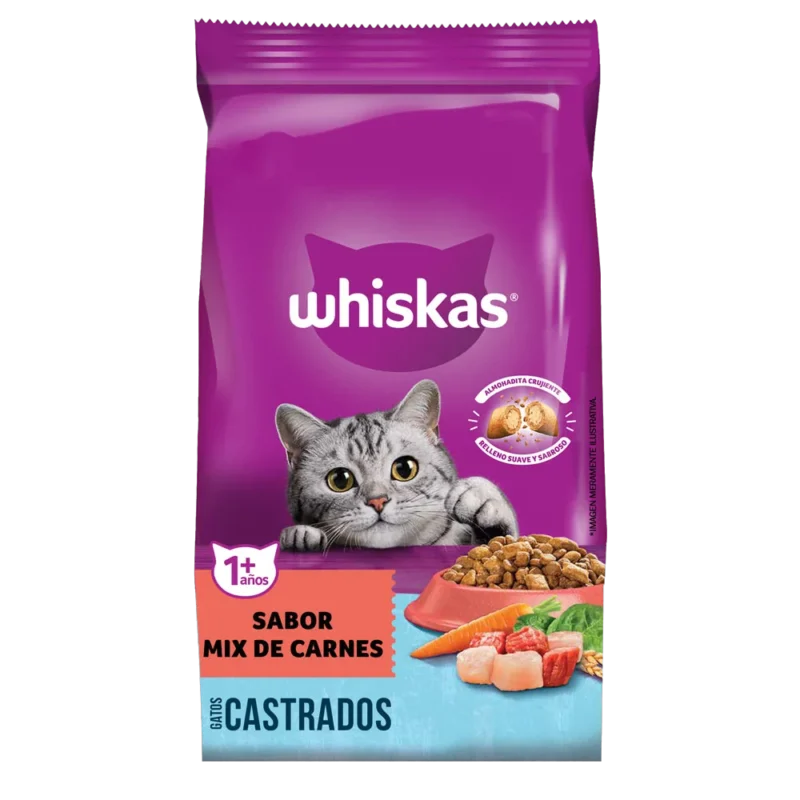 WHISKAS CASTRADO MIX X 1 KG
