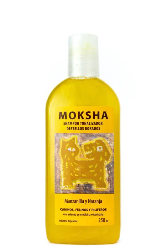 MOKSHA SHAMPOO DESTELLOS DORADOS TONALIZADOR 250ML.