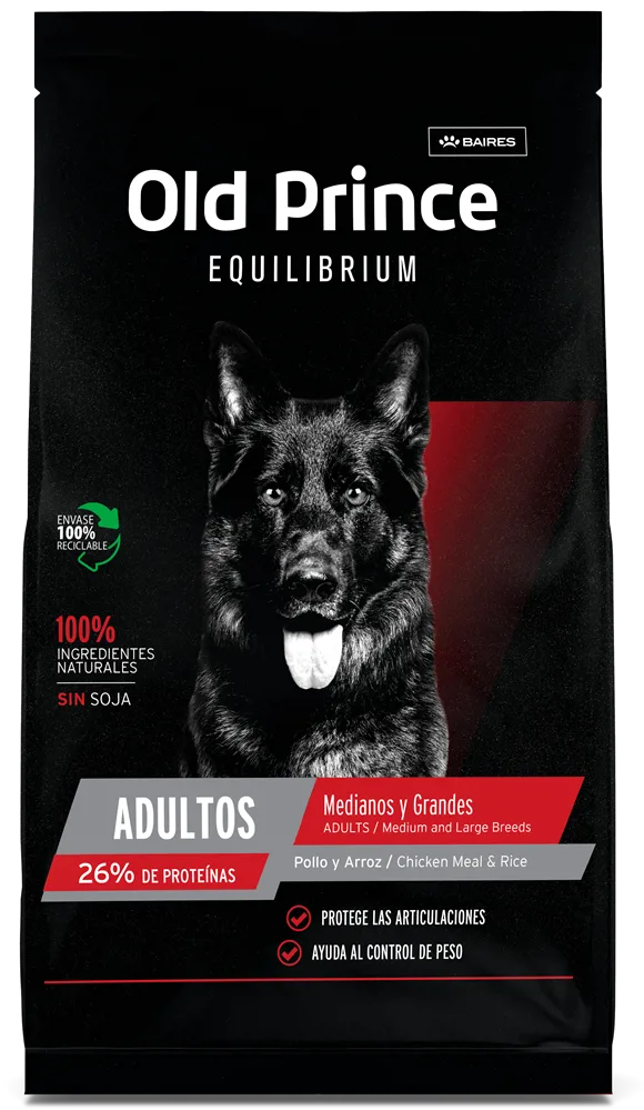 OLD PRINCE EQUILIBRIUM ADULTO MEDIANO Y GRANDE 20 KG