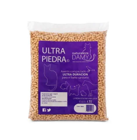 PELLET SANITARIO DE MADERA ULTRA PIEDRA 2,5KG
