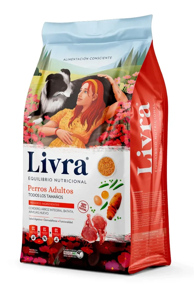 LIVRA PERROS ADULTOS CORDERO 15KG