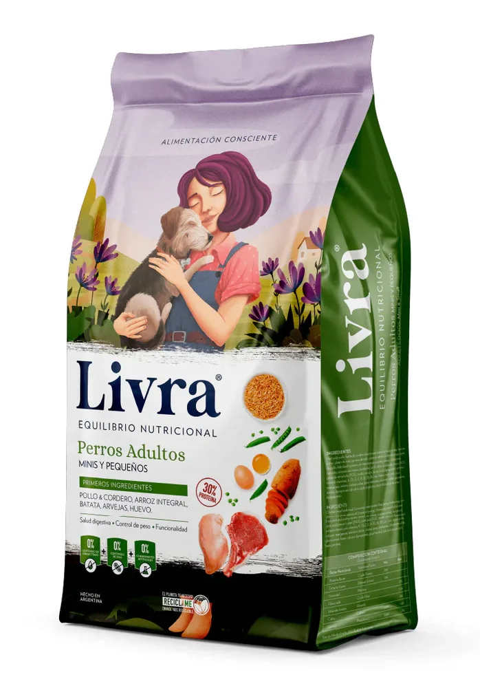 LIVRA PERROS ADULTOS MINIS Y PEQUEÑOS 15KG