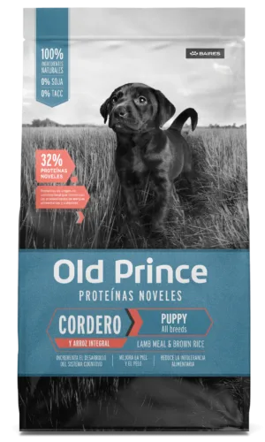 OLD PRINCE NOVEL CACHORRO CORDERO Y ARROZ 15 KG