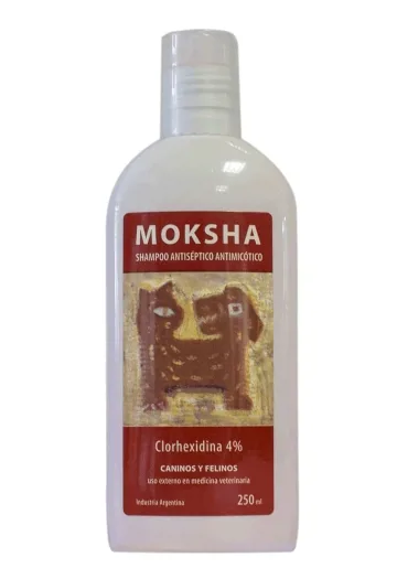 MOKSHA SHAMPOO ANTISEPTICO CLORHEXIDINA 4% 250ML.