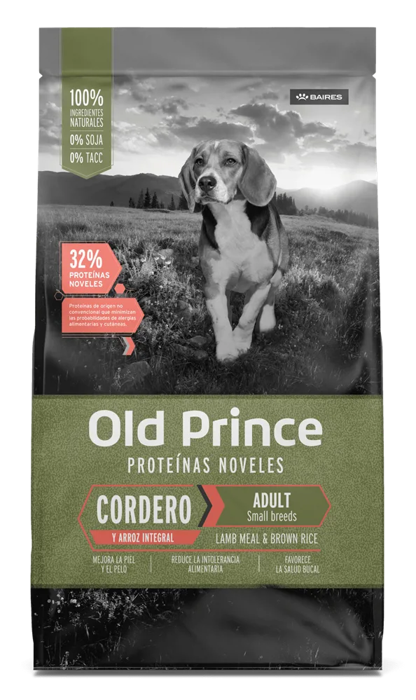 OLD PRINCE NOVEL ADULTO RAZA PEQUEÑA CORDERO Y ARROZ 15KG